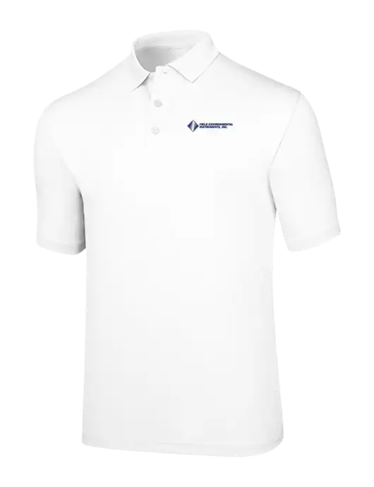 Callaway Opti-Dri White Chev Polo w/Field Environmental Logo