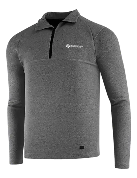 OGIO Dark Grey Heather Transition 1/4 Zip Pullover w/Field Environmental Logo