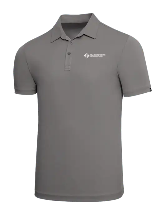 TravisMathew Grey Solid Oceanside Polo w/Field Environmental Logo