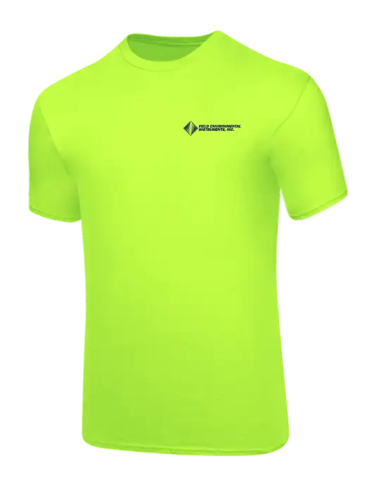 Core Blend Safety Green T-Shirt w/Field Environmental Logo