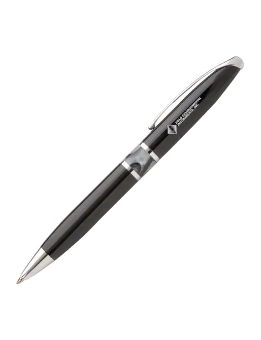 Illusion Black Pen - Black Ink w/Field Environmental Logo