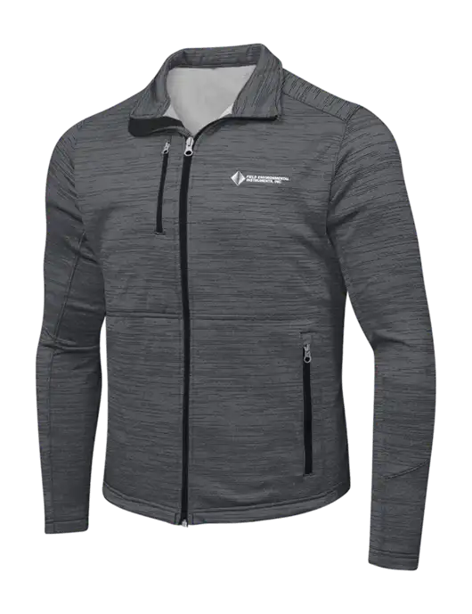 Dark Grey Digi Stripe Fleece Jacket w/Field Environmental Logo