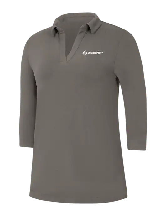 Womens Dark Grey Luxe Knit Tunic w/Field Environmental Logo