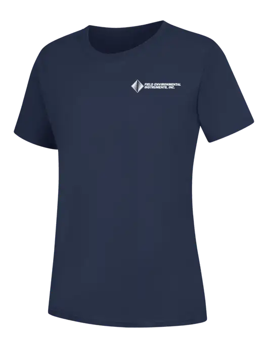 Womens Navy Core Blend Tee w/Field Environmental Logo