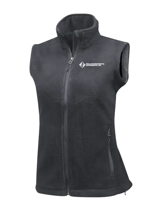 Medium Grey Womens Fleece Vest w/Field Environmental Logo