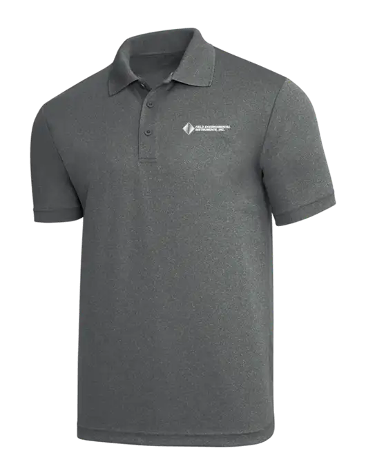 Medium Grey Heather PosiCharge RacerMesh Polo w/Field Environmental Logo