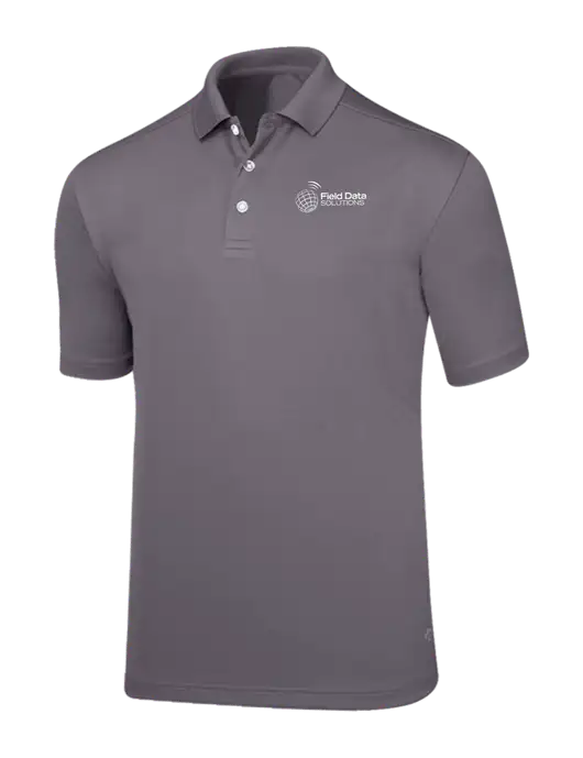 Callaway Core Medium Grey Performance Polo w/Field Data Solutions Logo