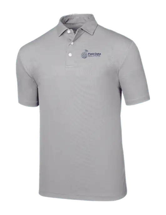 Callaway Birdseye Light Grey Polo w/Field Data Solutions Logo