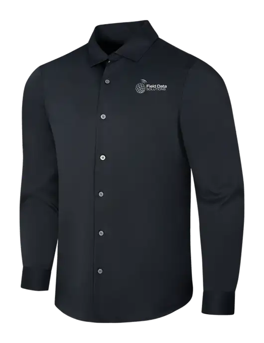 Black City Stretch Shirt w/Field Data Solutions Logo
