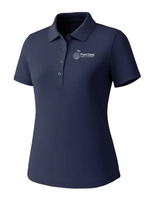 Callaway Womens Core Navy Performance Polo w/Field Data Solutions Logo