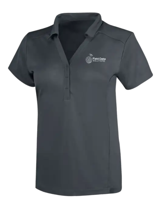 OGIO Dark Grey Womens Framework Polo w/Field Data Solutions Logo