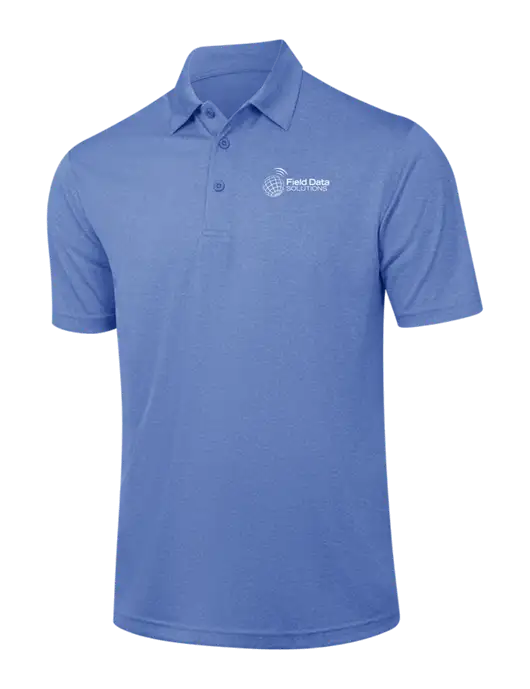 Royal Heather Contender Polo w/Field Data Solutions Logo