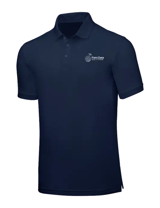 Navy Blue Core Classic Pique w/Field Data Solutions Logo