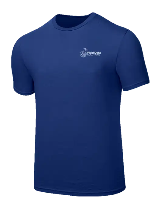 Seriously Soft Dark Royal T-Shirt w/Field Data Solutions Logo