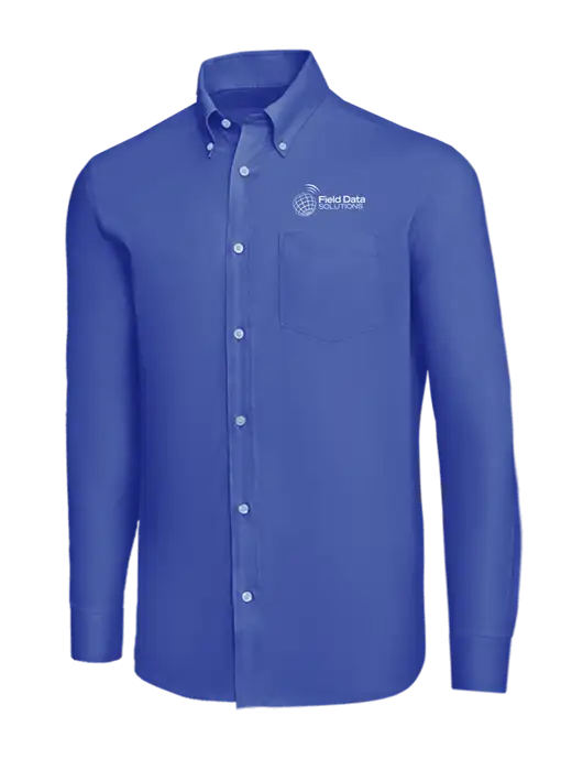 Brooks Brothers Dark Royal Wrinkle-Free Stretch Nailhead Shirt w/Field Data Solutions Logo